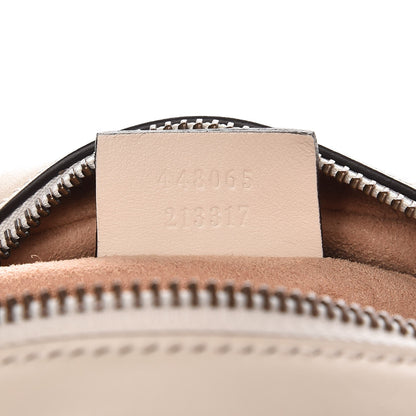 Gucci Calfskin Matelasse Mini GG Marmont Chain Shoulder Bag White 7 of 7