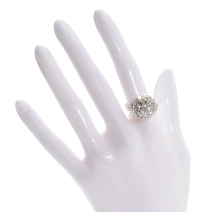 Chanel Crystal CC Ring Silver 6.25 2 of 6