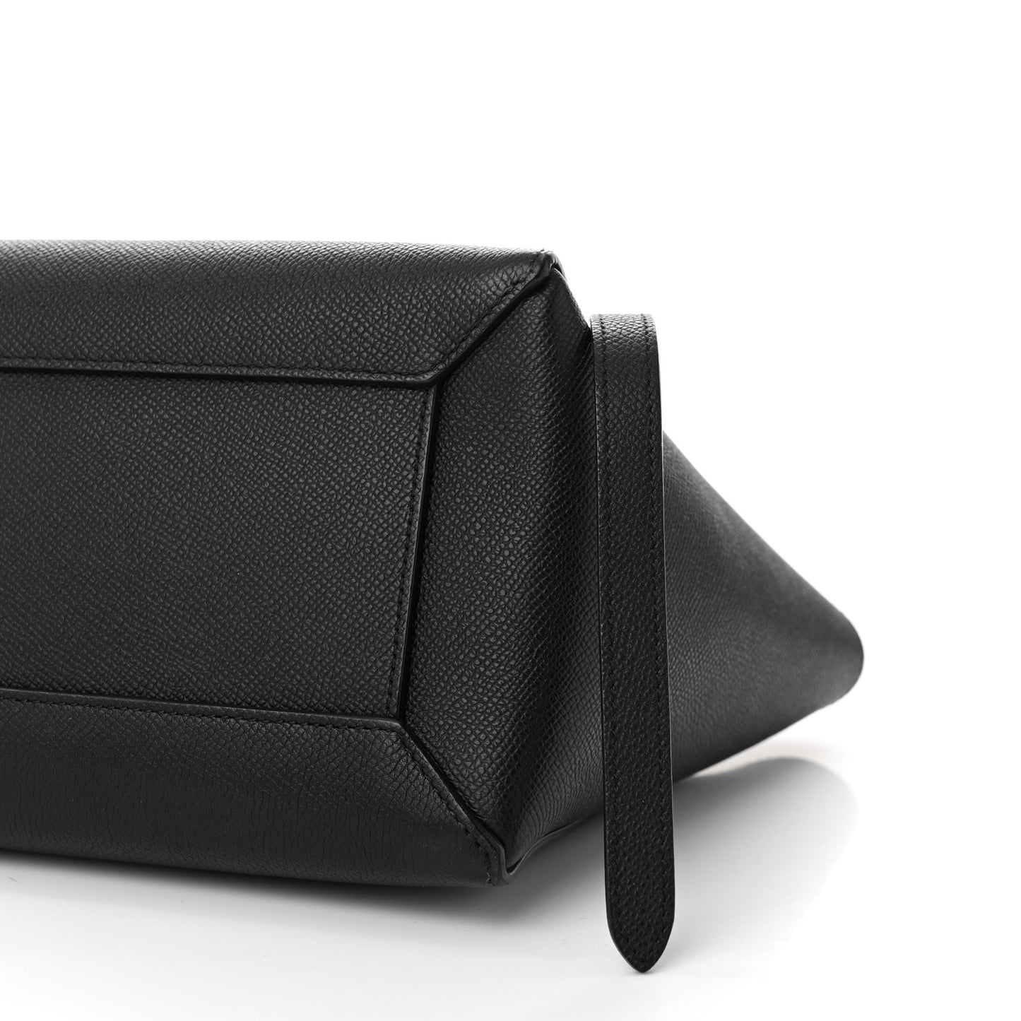 Grained Calfskin Micro Belt Bag Black