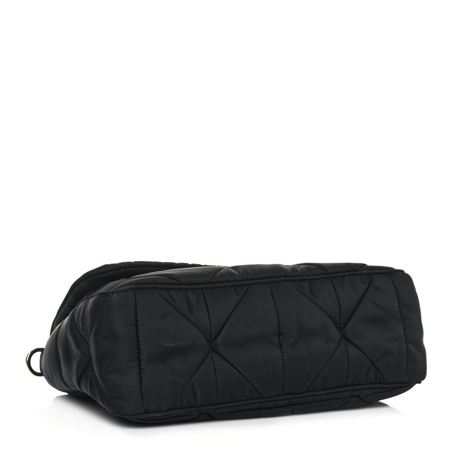 Prada Re-Nylon Quilted Padded Flap Shoulder Bag Black 3 of 10