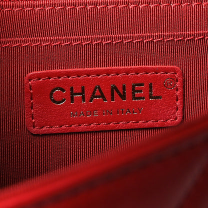 Chanel Calfskin Chevron Quilted Large Statement Flap Red 5 of 9