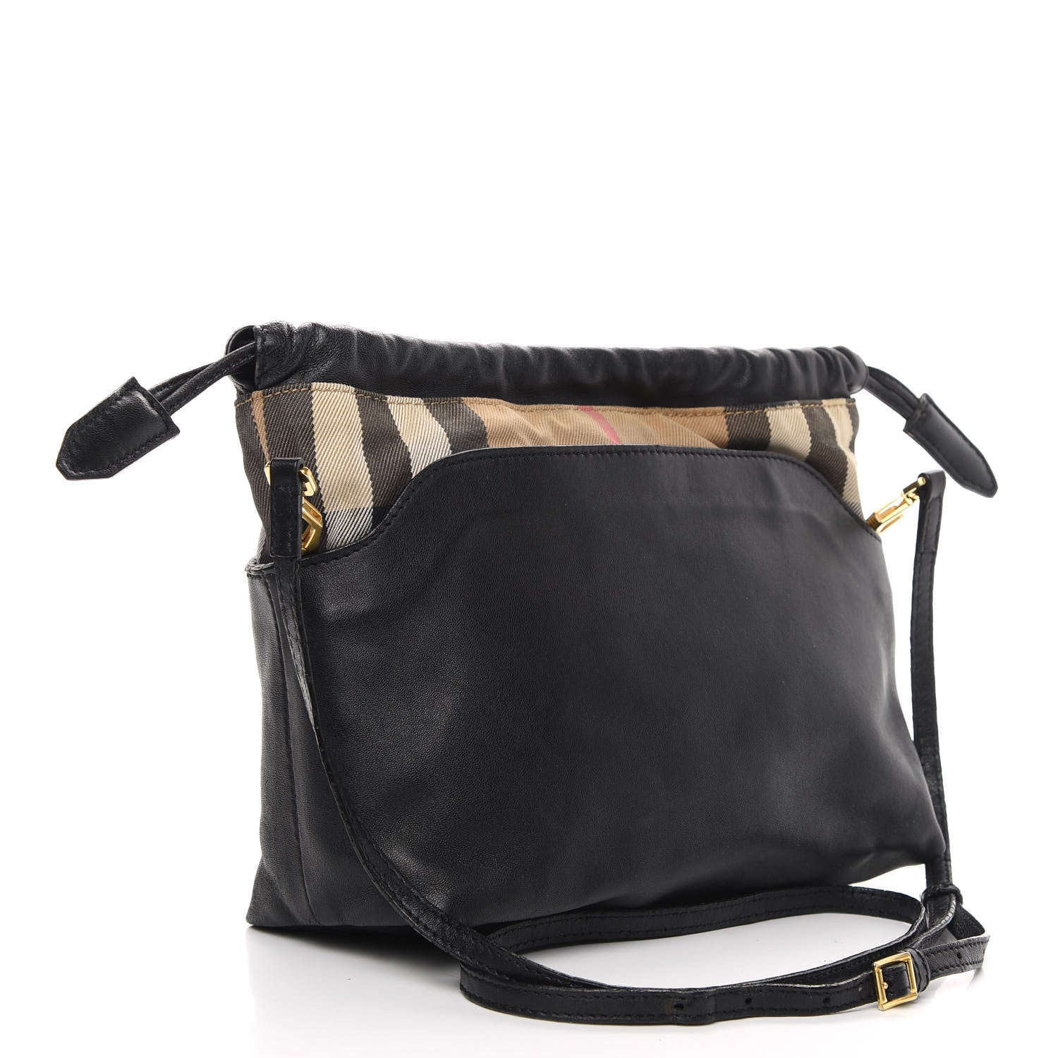 Burberry Calfskin House Check Little Crush Black 3 of 17
