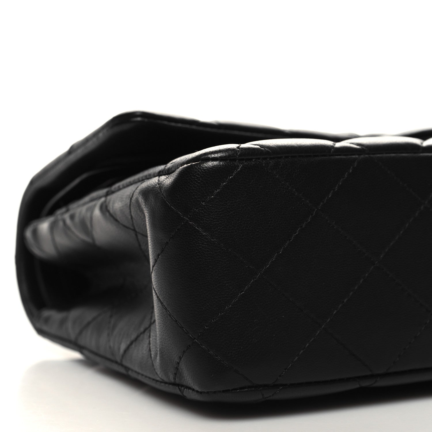 Chanel Lambskin Quilted Medium Double Flap Black 9 of 11