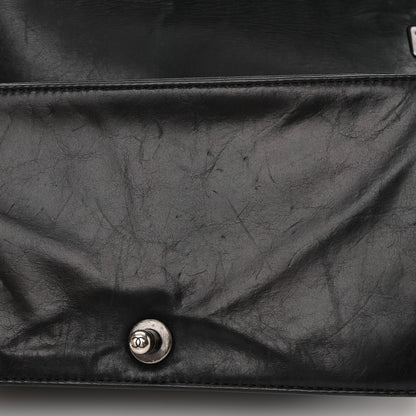 Chanel Calfskin Double Stitch Medium Boy Flap Black 14 of 16