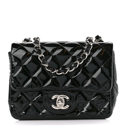 Chanel Patent Calfskin Quilted Mini Square Flap Black 1 of 13