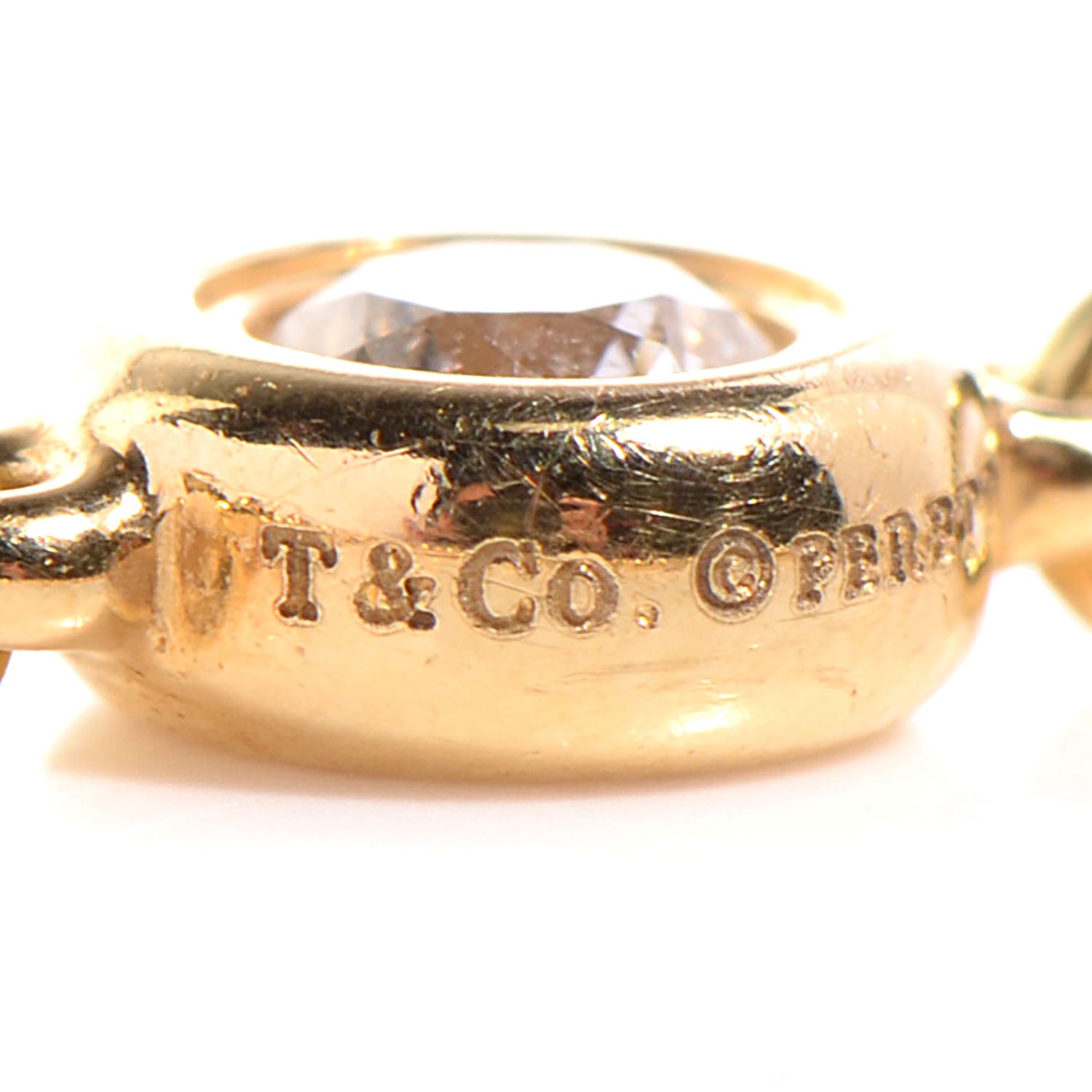Tiffany 18K Yellow Gold Diamond Elsa Peretti Diamonds by the Yard Ring 6 3 of 6
