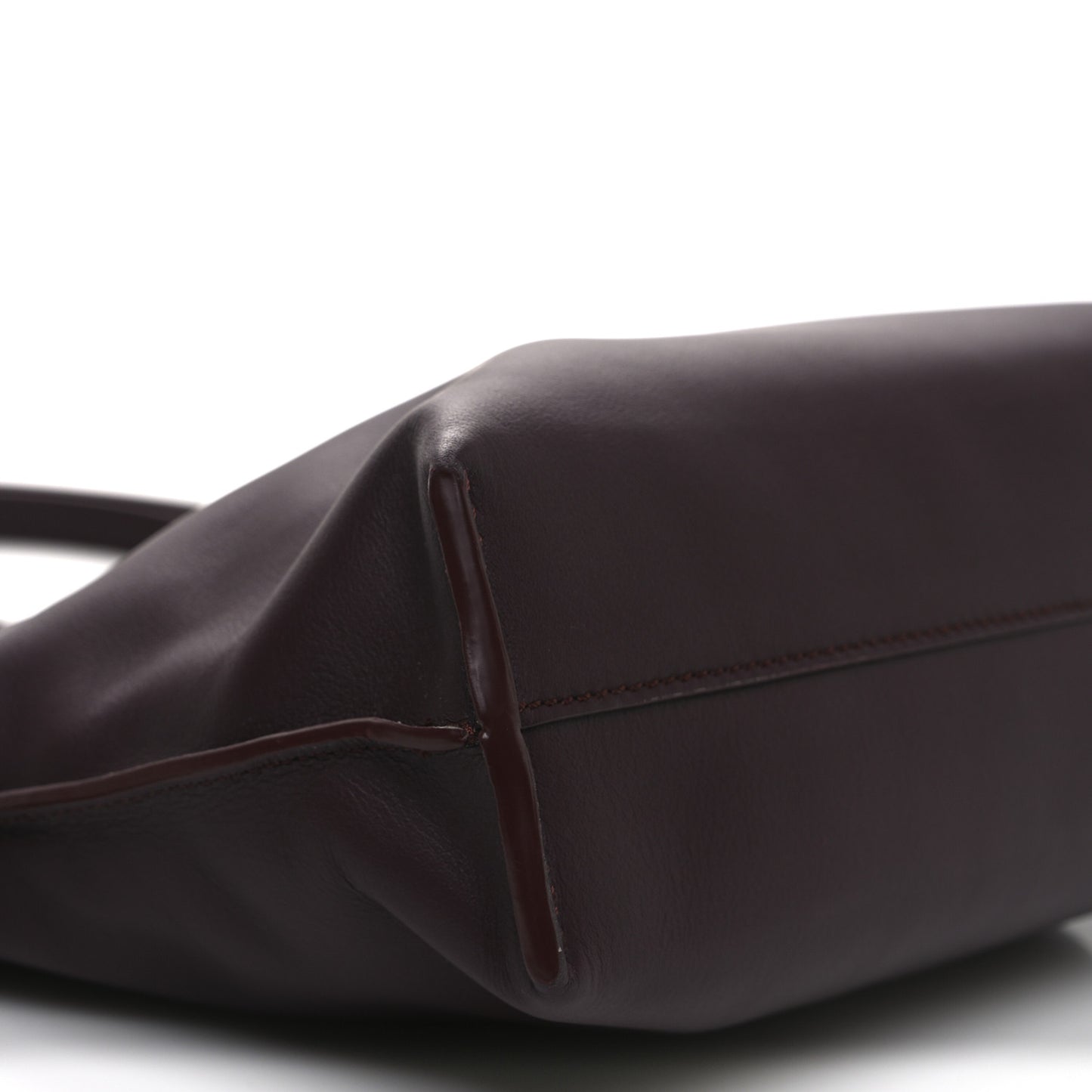 Calfskin Flamenco Knot Clutch Prune