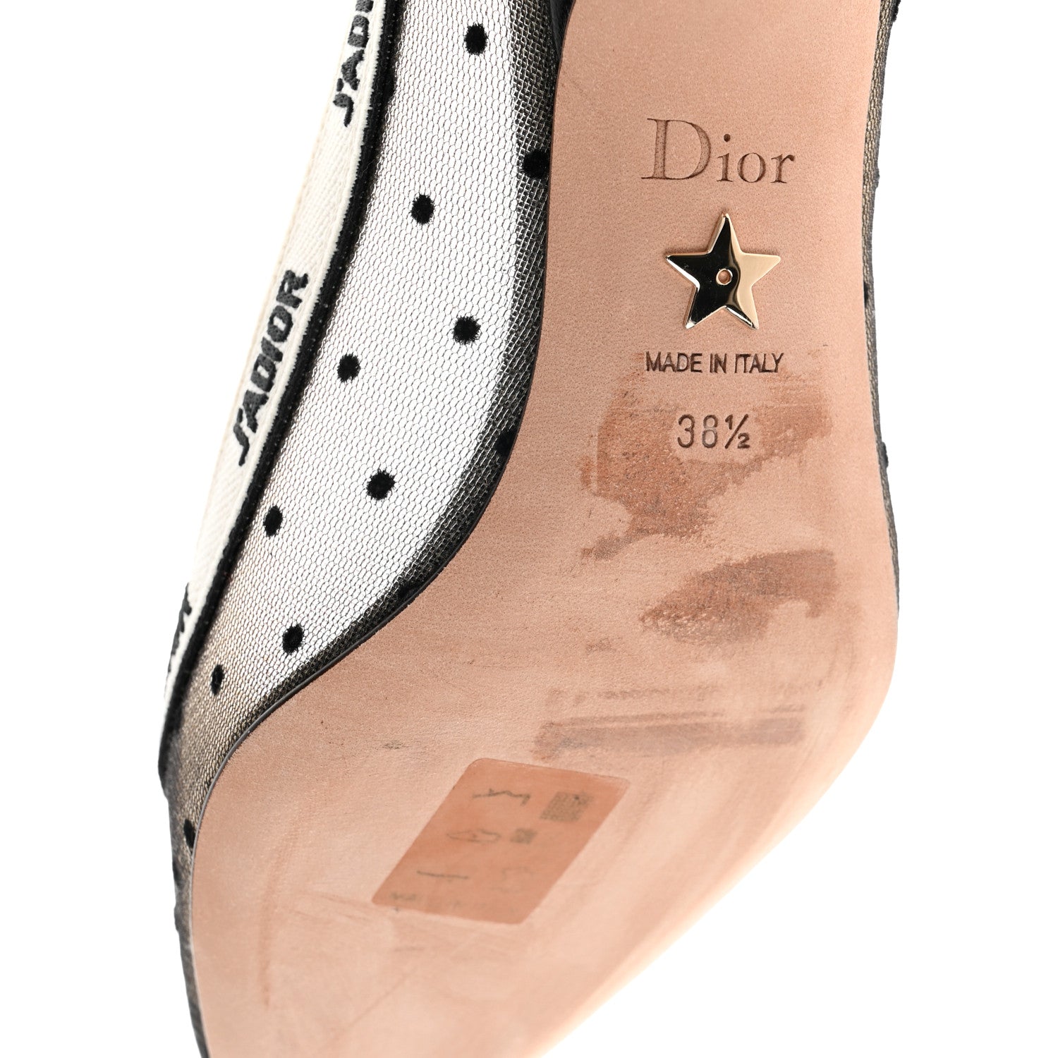 Christian Dior Plumetis Ribbon J'Adior 65mm Pumps 38.5 Black Nude 8 of 8