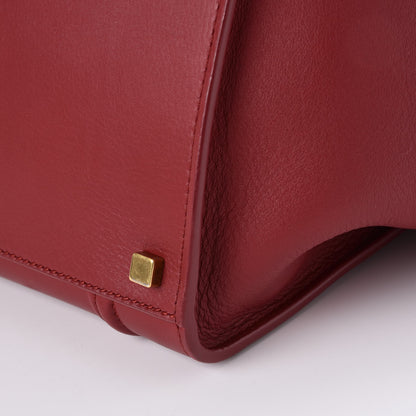 Celine Supple Calfskin Medium Phantom Luggage Red 14 of 14
