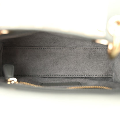 Christian Dior Suede Beaded Ribbon Mini Lady Dior Grey 5 of 10