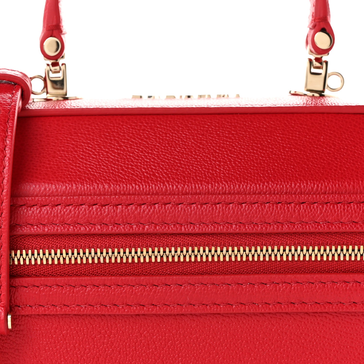 Bulgari Calfskin Serpenti Top Handle Vanity Red 10 of 12