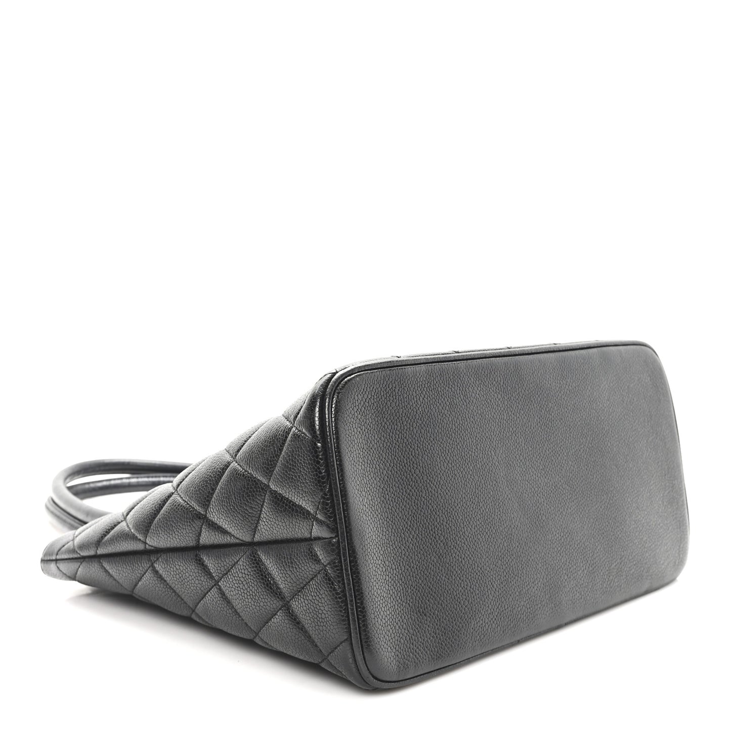 Caviar Quilted Medallion Tote Black
