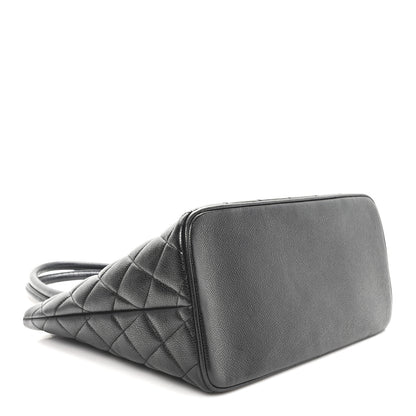Chanel Caviar Quilted Medallion Tote Black 4 of 10