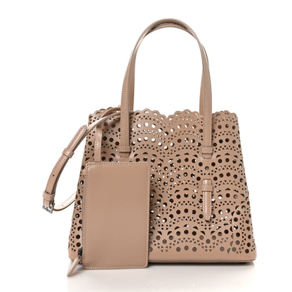 Alaia Calfskin Vienne Wave Mina 25 Bag  Sable 2 of 9