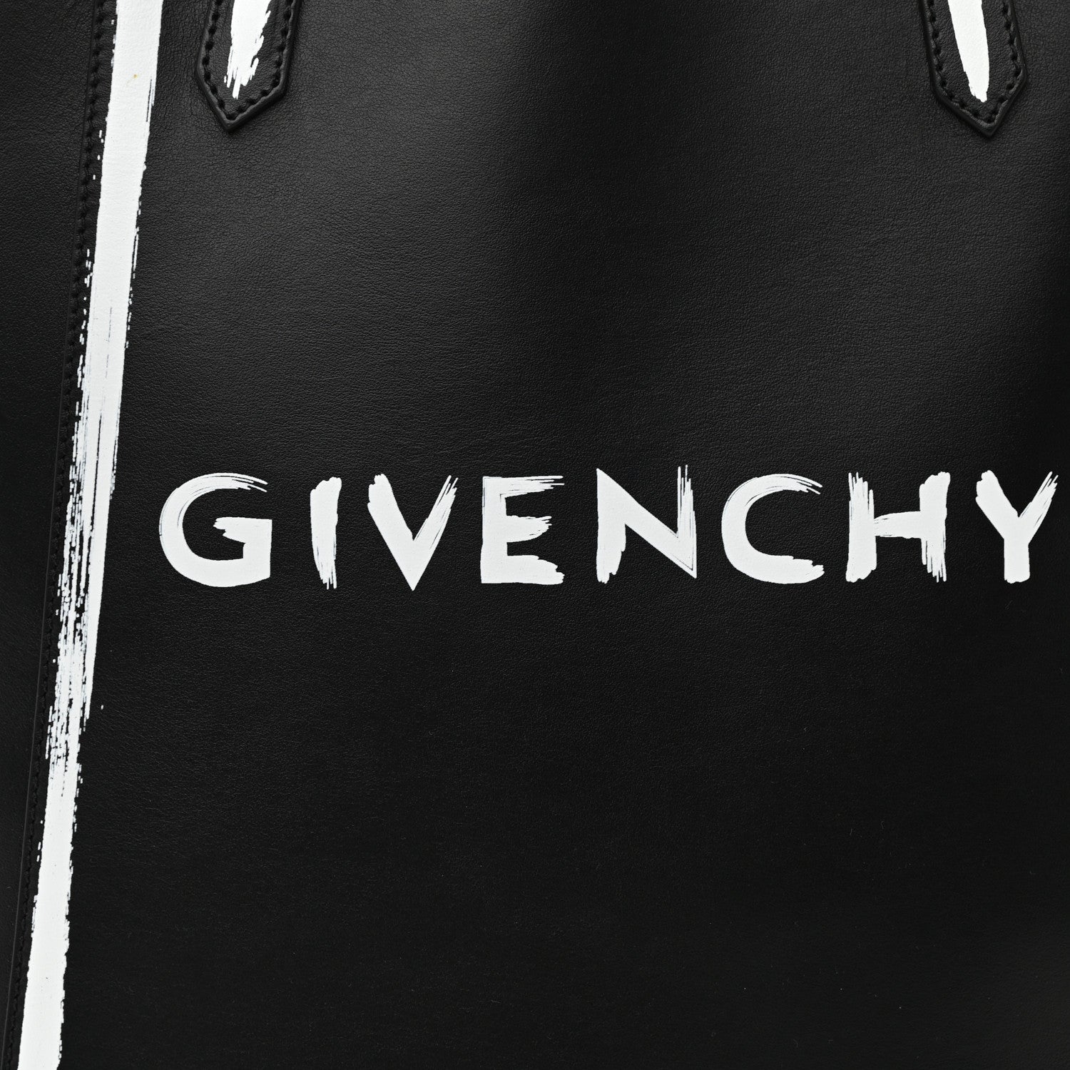 Givenchy Calfskin Logo Print Stargate Shopper Tote Black 10 of 12