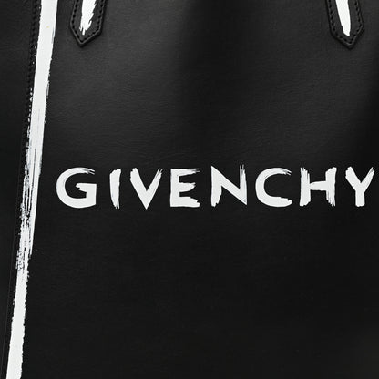 Givenchy Calfskin Logo Print Stargate Shopper Tote Black 10 of 12