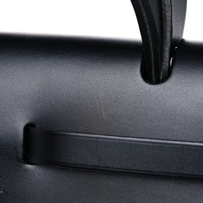 Hermes Toile H Berline Vache Hunter Herbag Zip PM 31 Bleu Encre Black 10 of 11