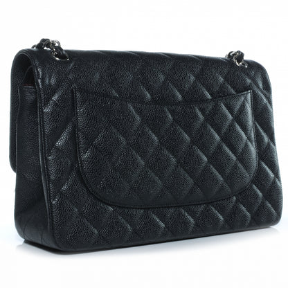 Chanel Caviar Quilted Jumbo Double Flap Black 3 of 8