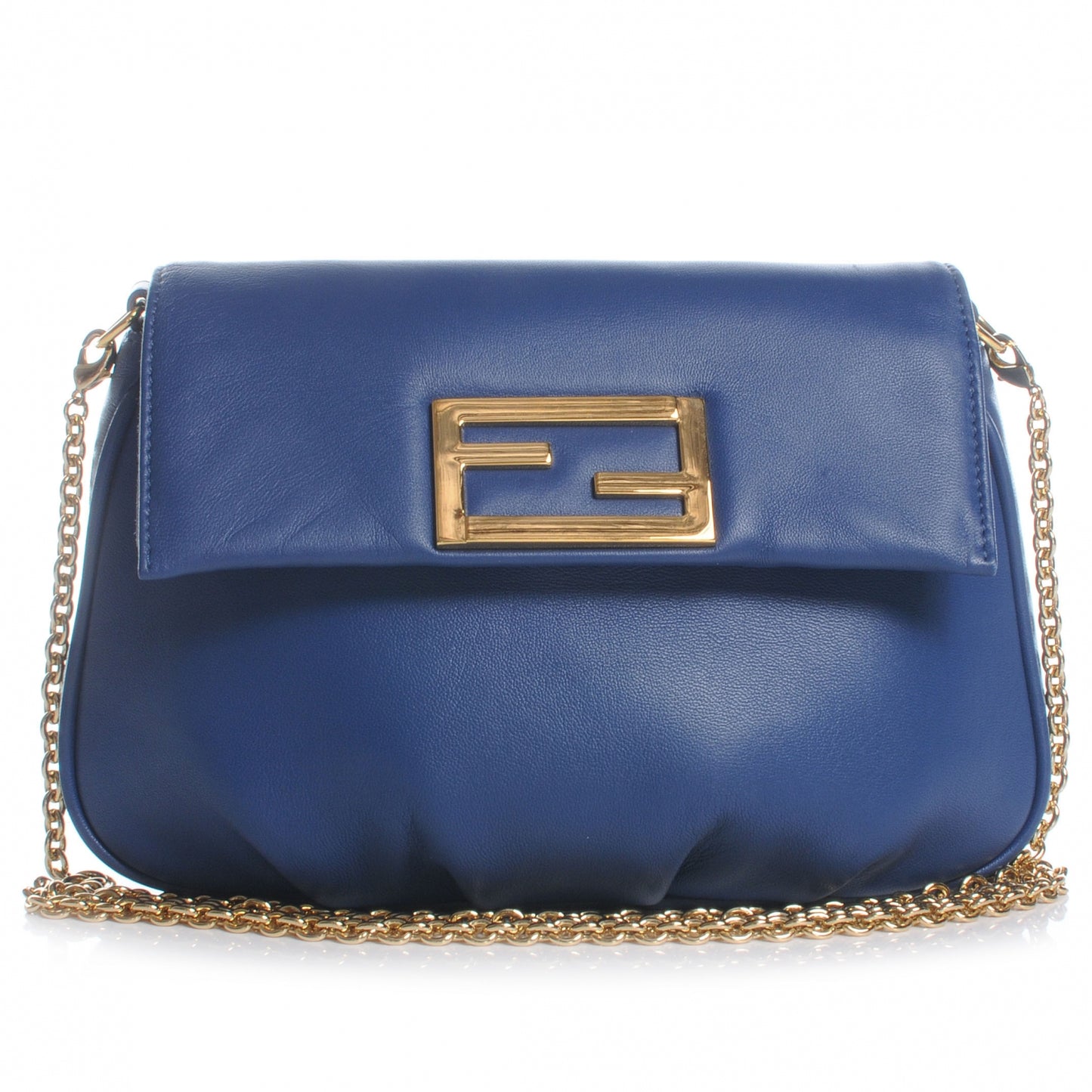 Nappa Fendista Pouchette Crossbody Iris