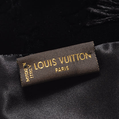 Louis Vuitton Velvet Monogram Scarf Black 4 of 4