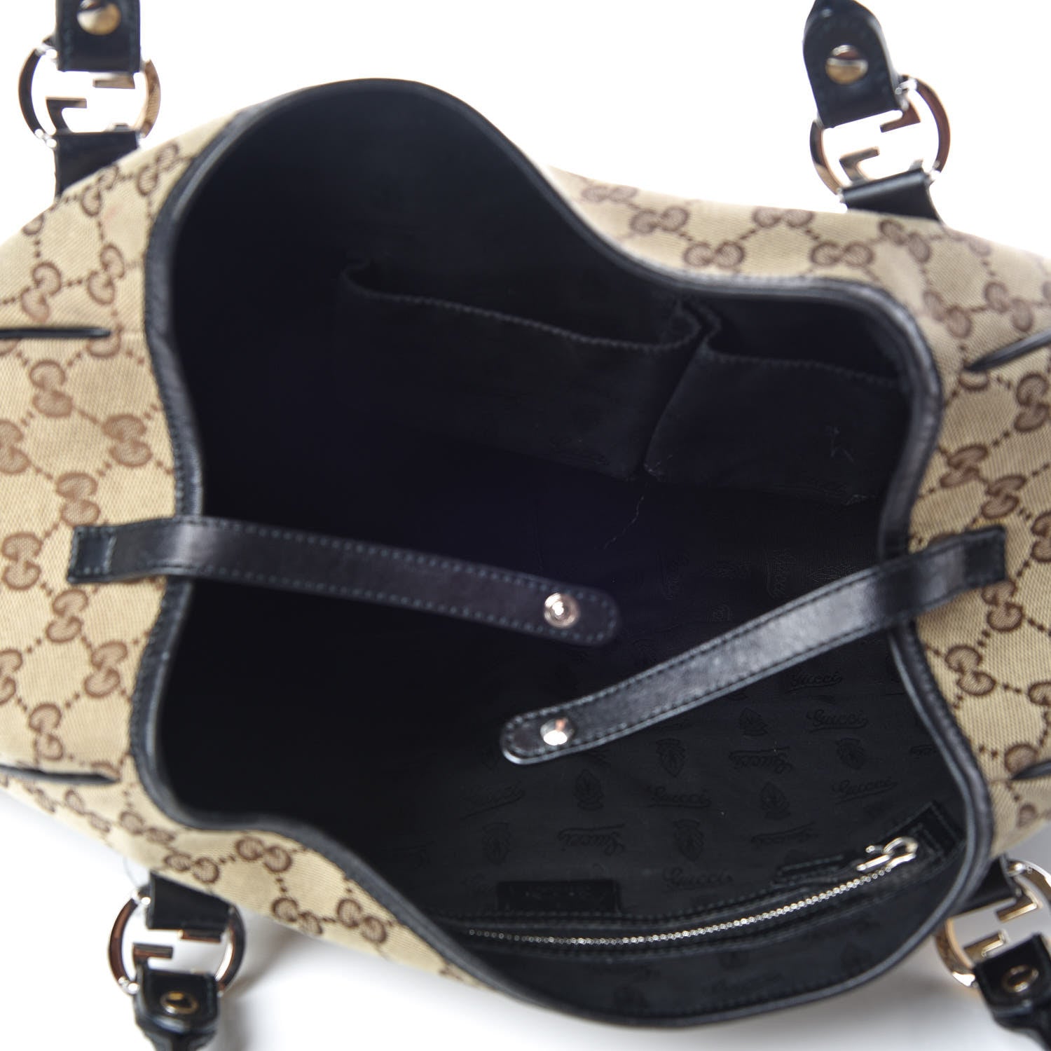 Gucci Monogram Medium GG Twins Tote Brown 7 of 13