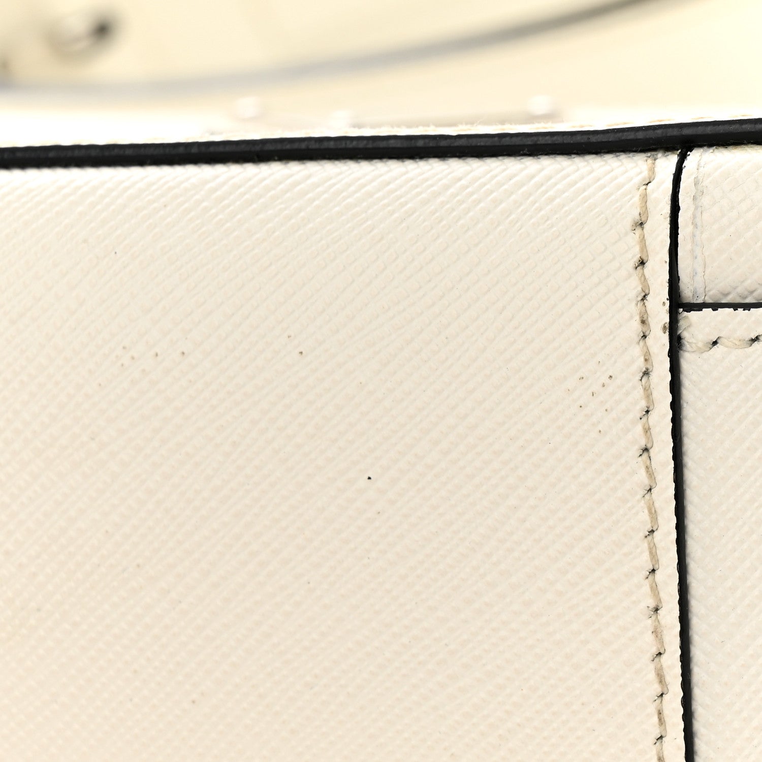 Prada Saffiano Travel Small Brique Top Handle Crossbody Bag White 17 of 22