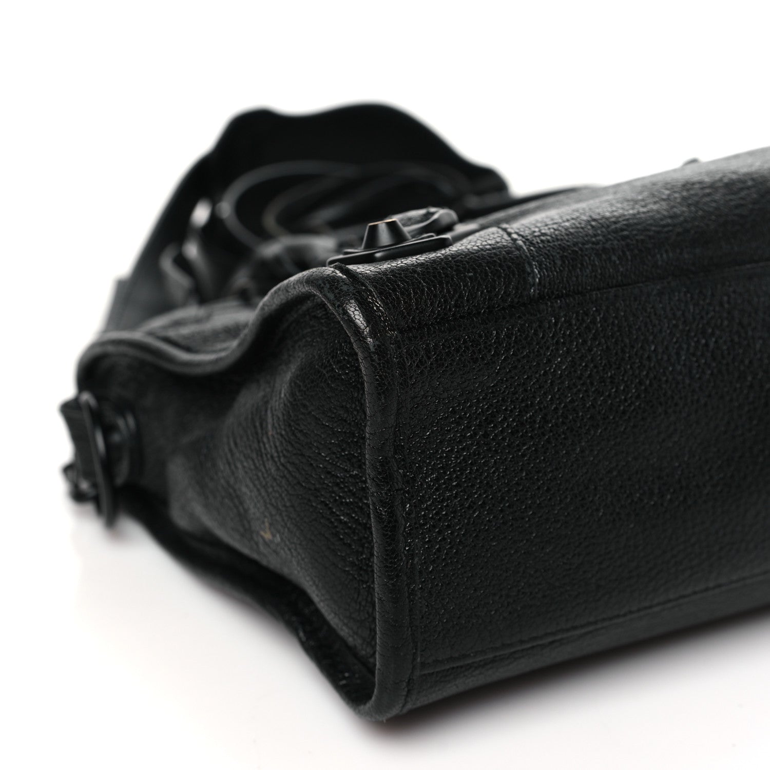 Balenciaga Chevre Black Metallic Edge Hardware S City Black 10 of 12