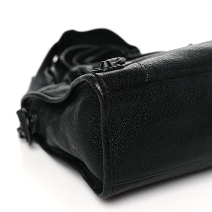 Balenciaga Chevre Black Metallic Edge Hardware S City Black 10 of 12
