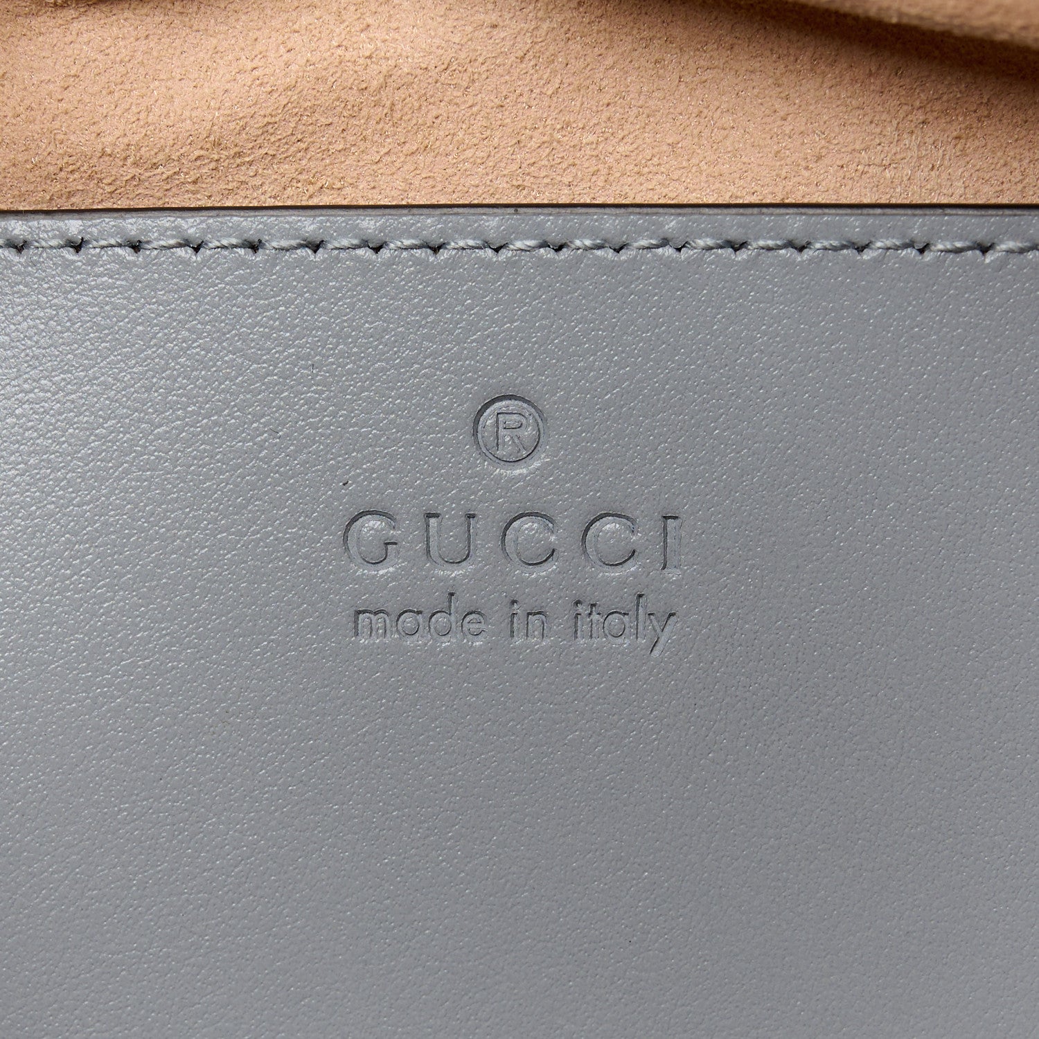 Gucci Calfskin Matelasse Aria Small GG Marmont Chain Shoulder Bag Deep Grey 6 of 11