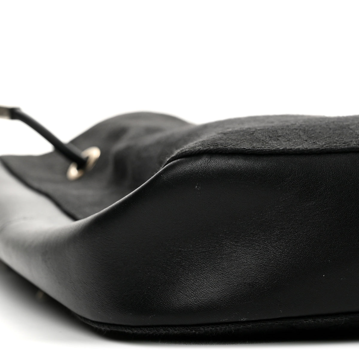 Monogram Small Drawstring Shoulder Bag Black