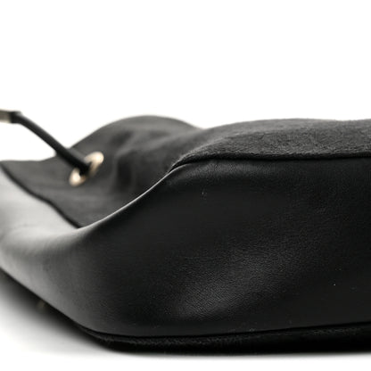 Gucci Monogram Small Drawstring Shoulder Bag Black 9 of 14