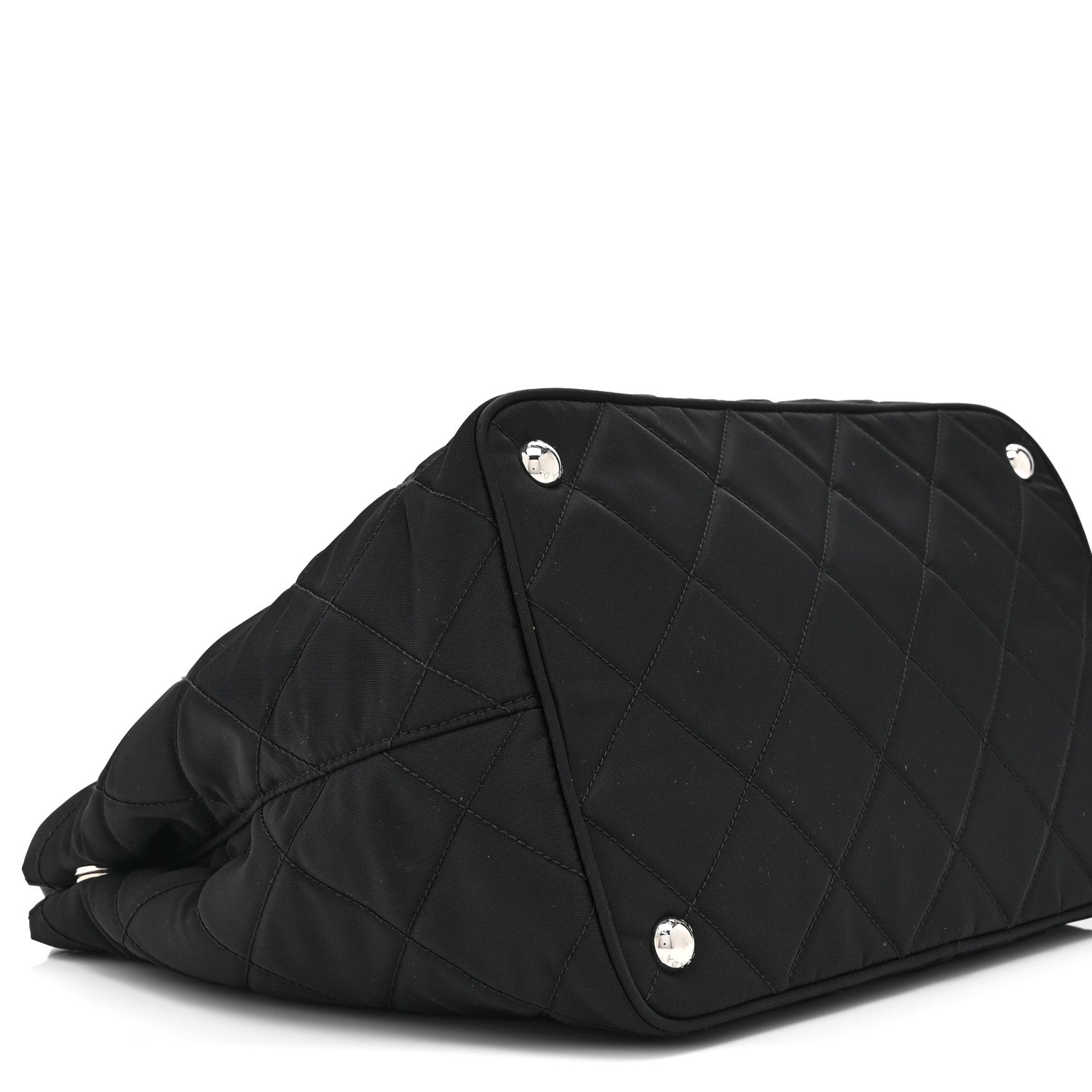 Prada Nylon Tessuto Impuntu Quilted Tote Black 9 of 10