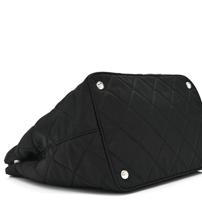 Prada Nylon Tessuto Impuntu Quilted Tote Black 9 of 10