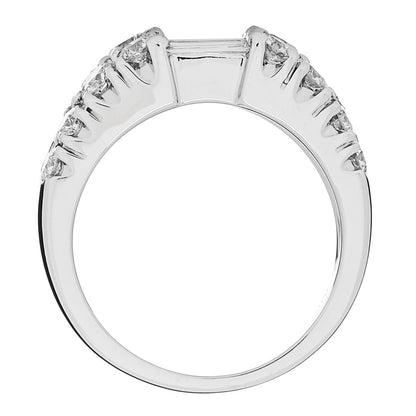 Parker & West by FASHIONPHILE 18K White Gold Diamond 1.92ctw Baguette Round Cut Ring 50 5.25 5 of 9