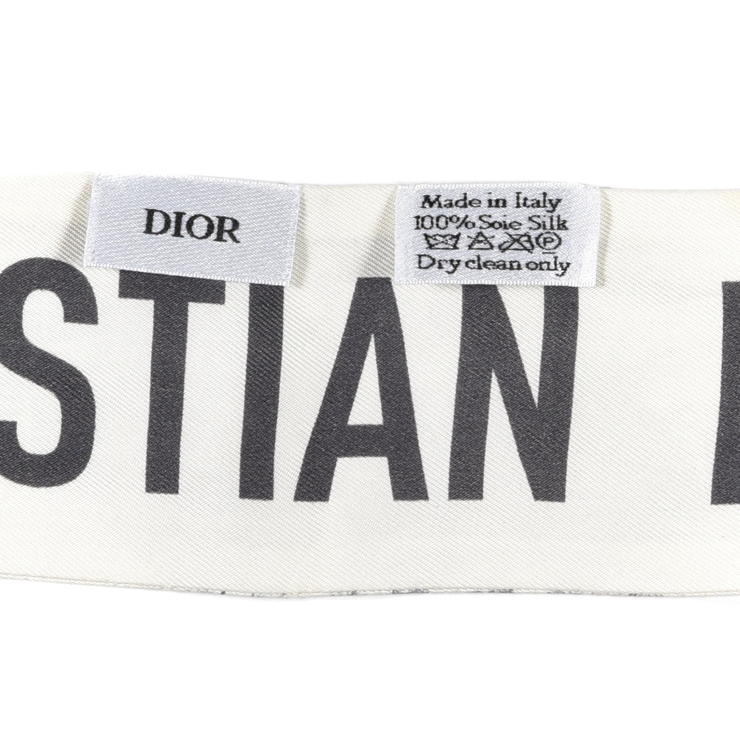 Christian Dior Silk Toile De Jouy Mitzah Scarf White 4 of 4