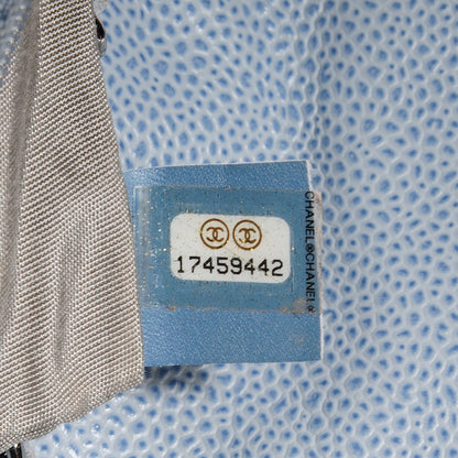 Chanel Caviar Half Moon Wallet On Chain WOC Light Blue 8 of 8