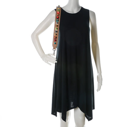 Fendi Vitello Dolce Plexiglass Bi-Color Studded Strap You Cuoio Oceano Multicolor 2 of 5