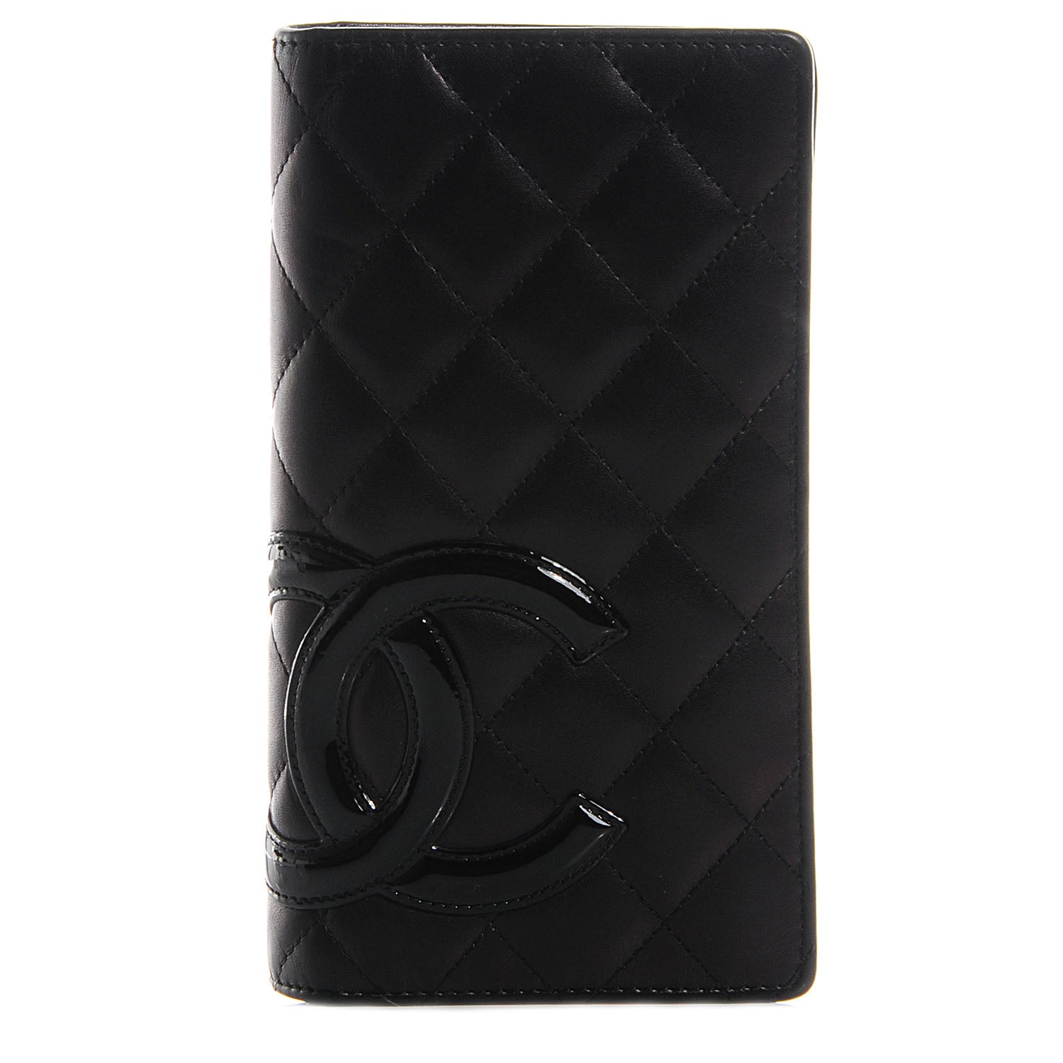 Chanel Calfskin Cambon Quilted Yen Wallet Black 1 of 6