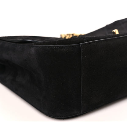 Chanel Suede Calfskin Small Souplissimo Maxi Flap Black 9 of 11