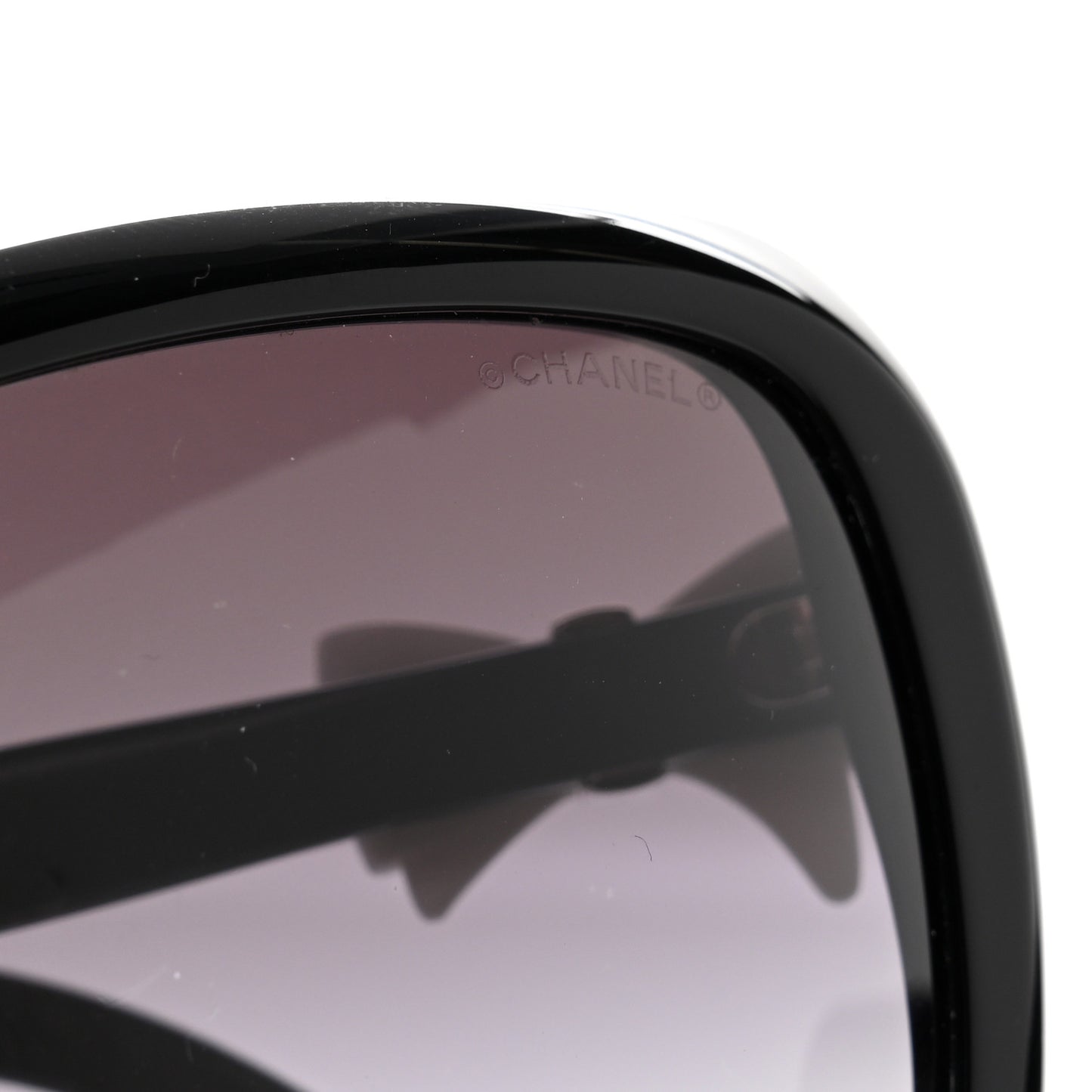 Acetate CC Bow Sunglasses 5171 Black White
