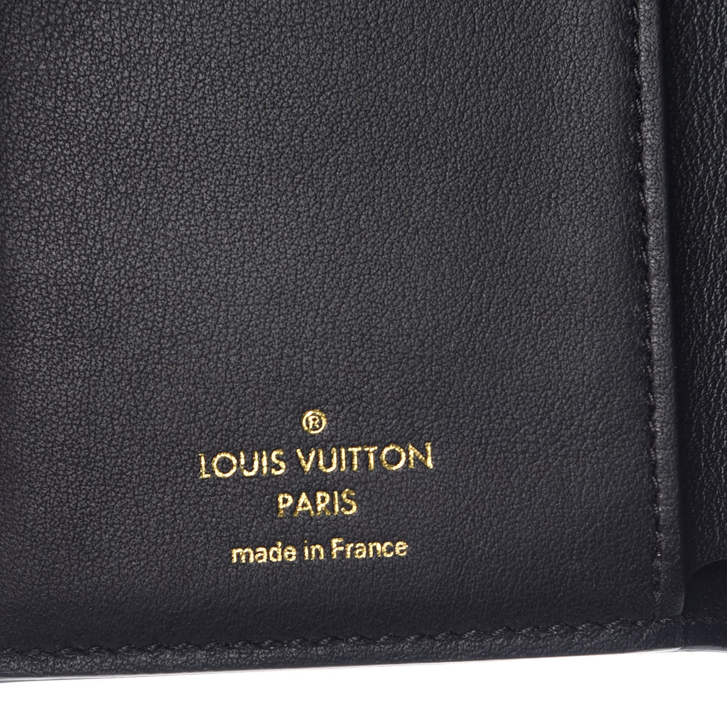 Taurillon Capucines Studded Compact Wallet Black
