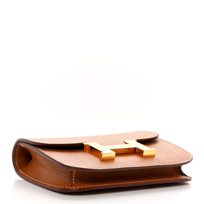 Hermes Epsom Constance Slim Wallet Gold 5 of 10