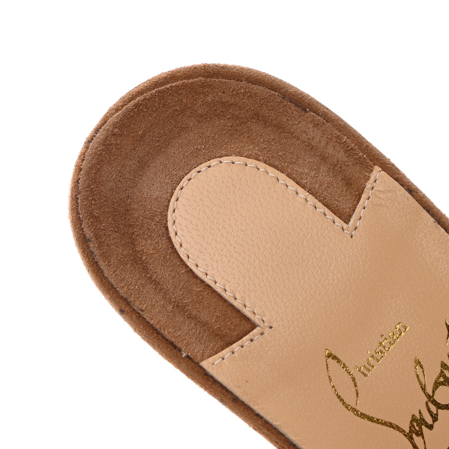 Christian Louboutin Suede Belbrossa 55 Mules 37 Brown 8 of 8