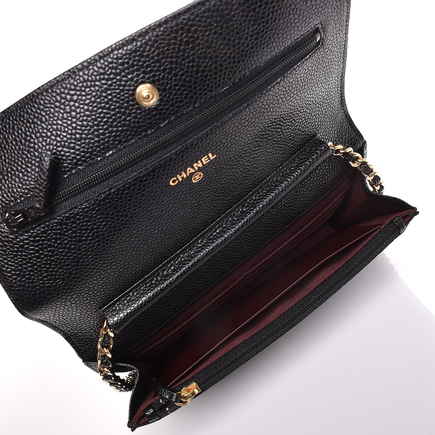 Chanel Caviar Quilted Wallet On Chain WOC Black 5 of 9
