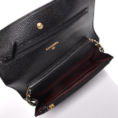 Chanel Caviar Quilted Wallet On Chain WOC Black 5 of 9