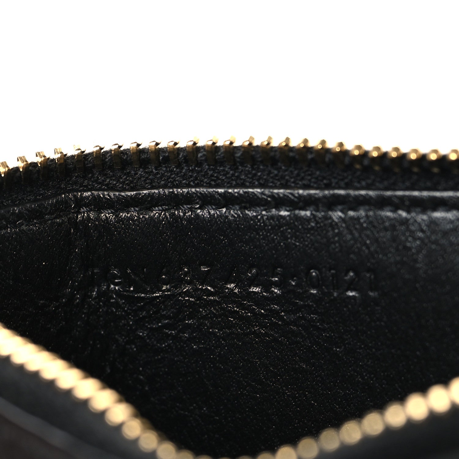 SAINT LAURENT★18春夏★5 FRAGMENT ZIP POUCH Saint Laurent Grained Calfskin Monogram 5 Fragments Zip Pouch Card