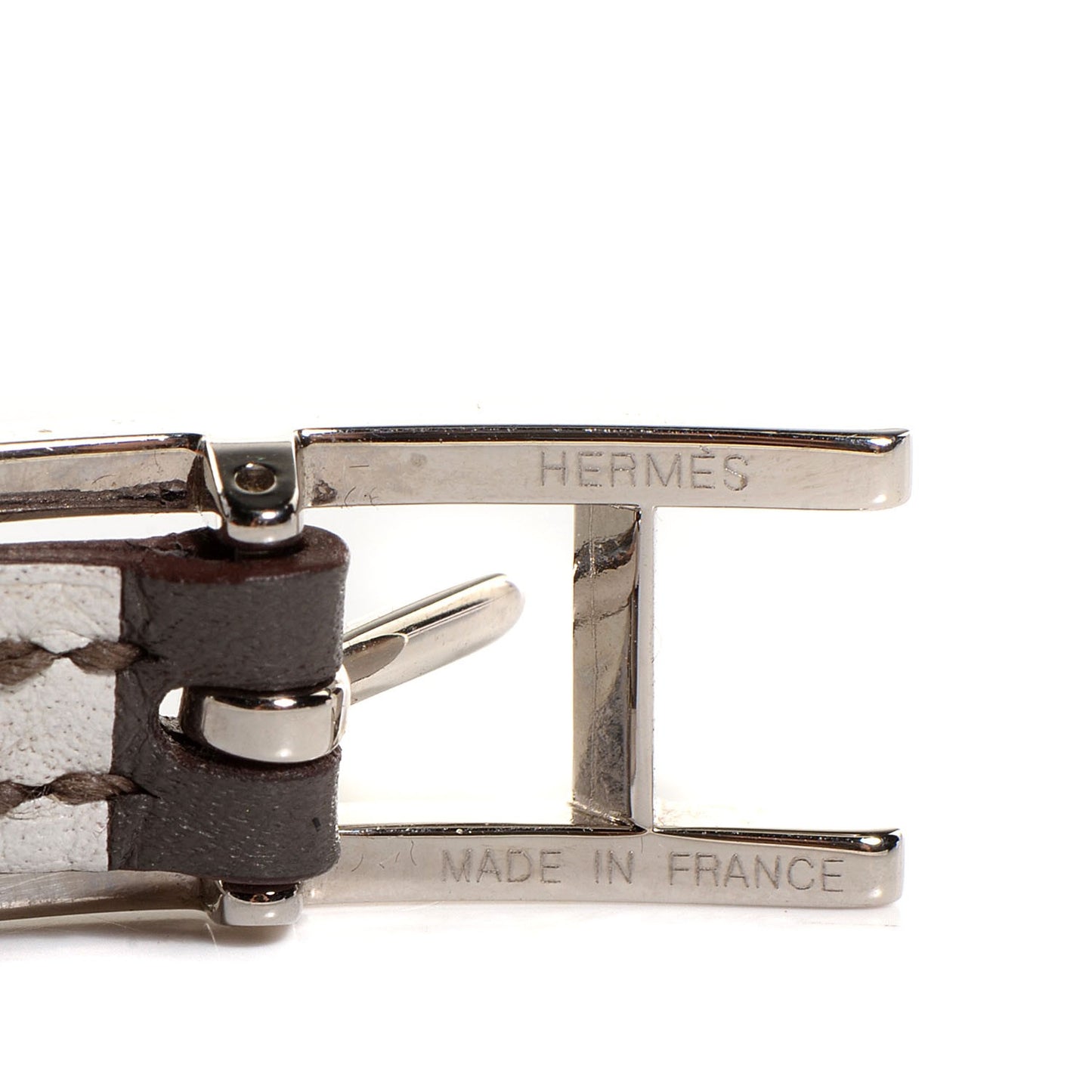 Epsom Swift Behapi Double Tour Reversible Bracelet Blanc Etain Small