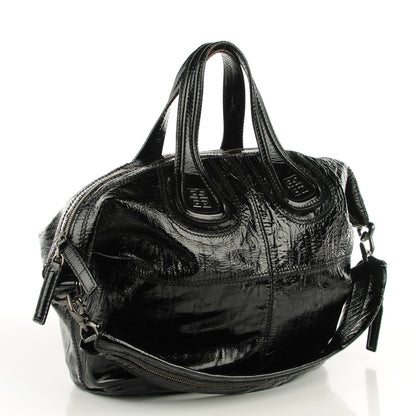 Givenchy Crinkled Patent Calfskin Small Nightingale Black 3 of 7
