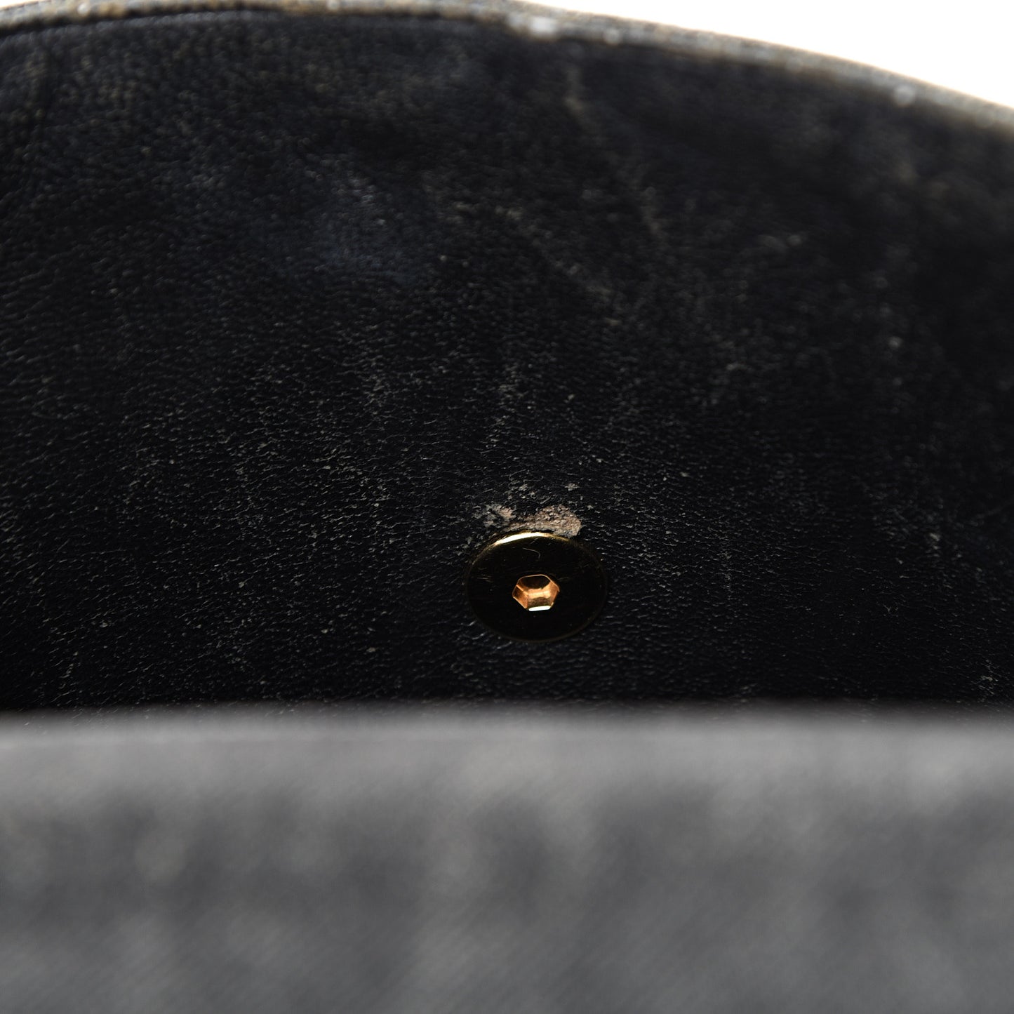 Denim Jumbo Kelly Flap Black