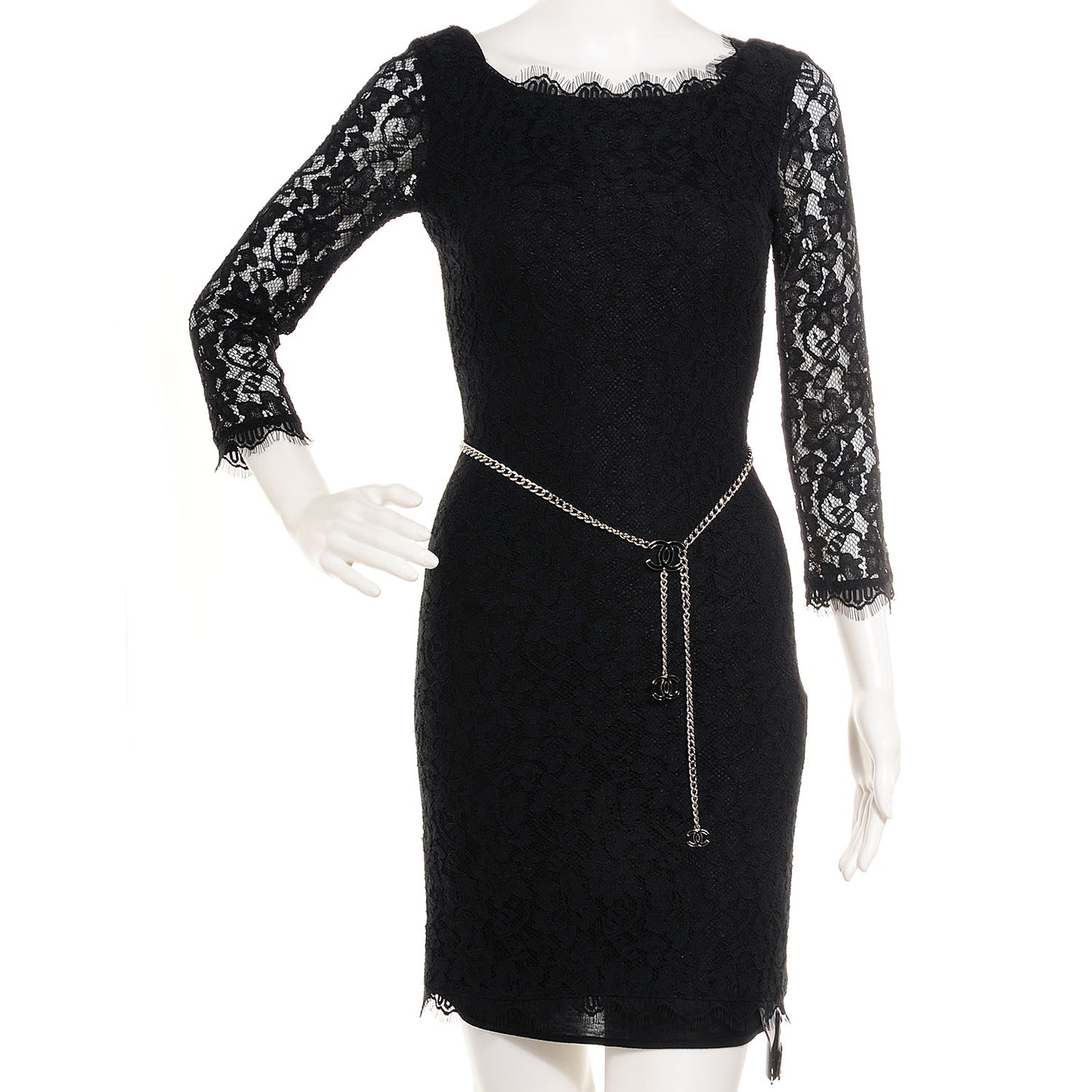 Enamel CC Ceinture Fantai Adjustable Belt Silver Black